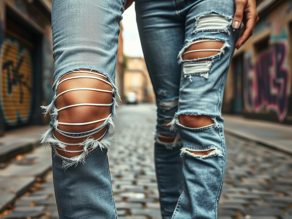 frayed denim for women