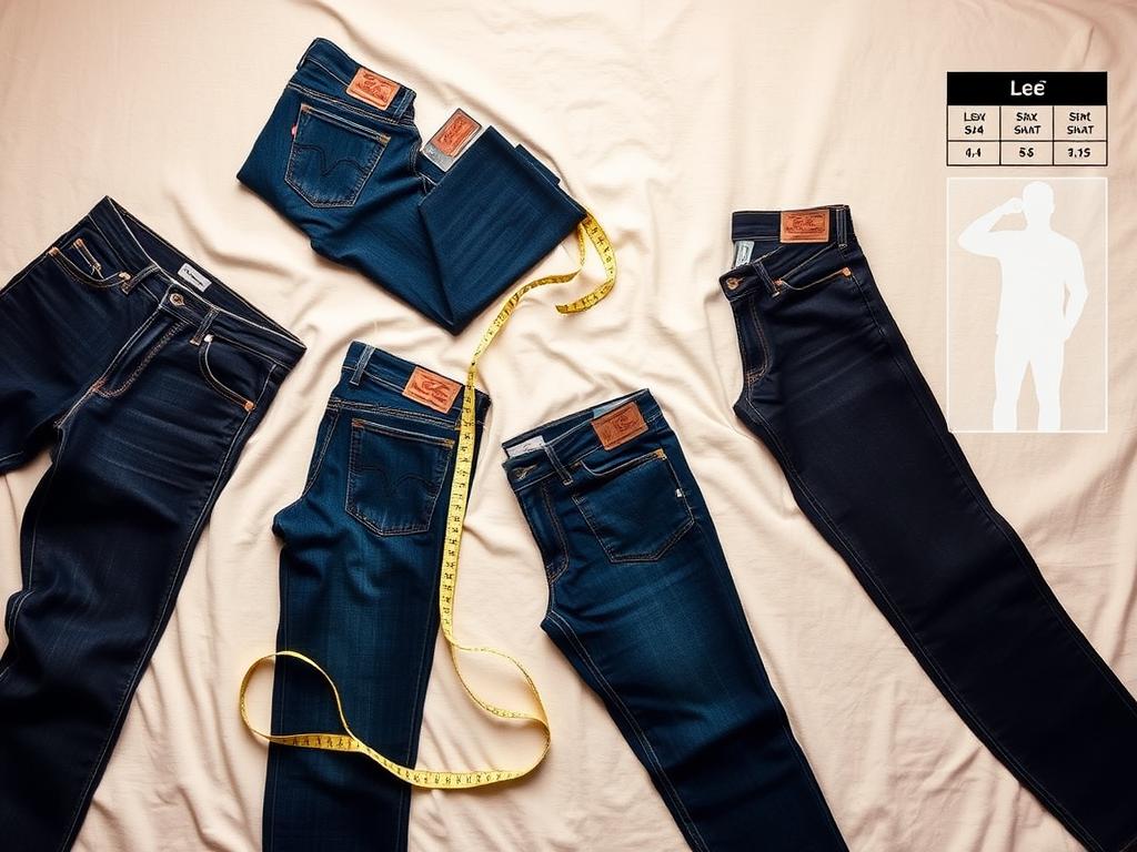 lee jeans size guide